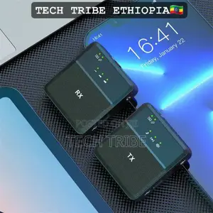 Photo - ባለሁለት ገመድ አልባ የድምፅ መቅጃ Professional Microphone Free Delivery