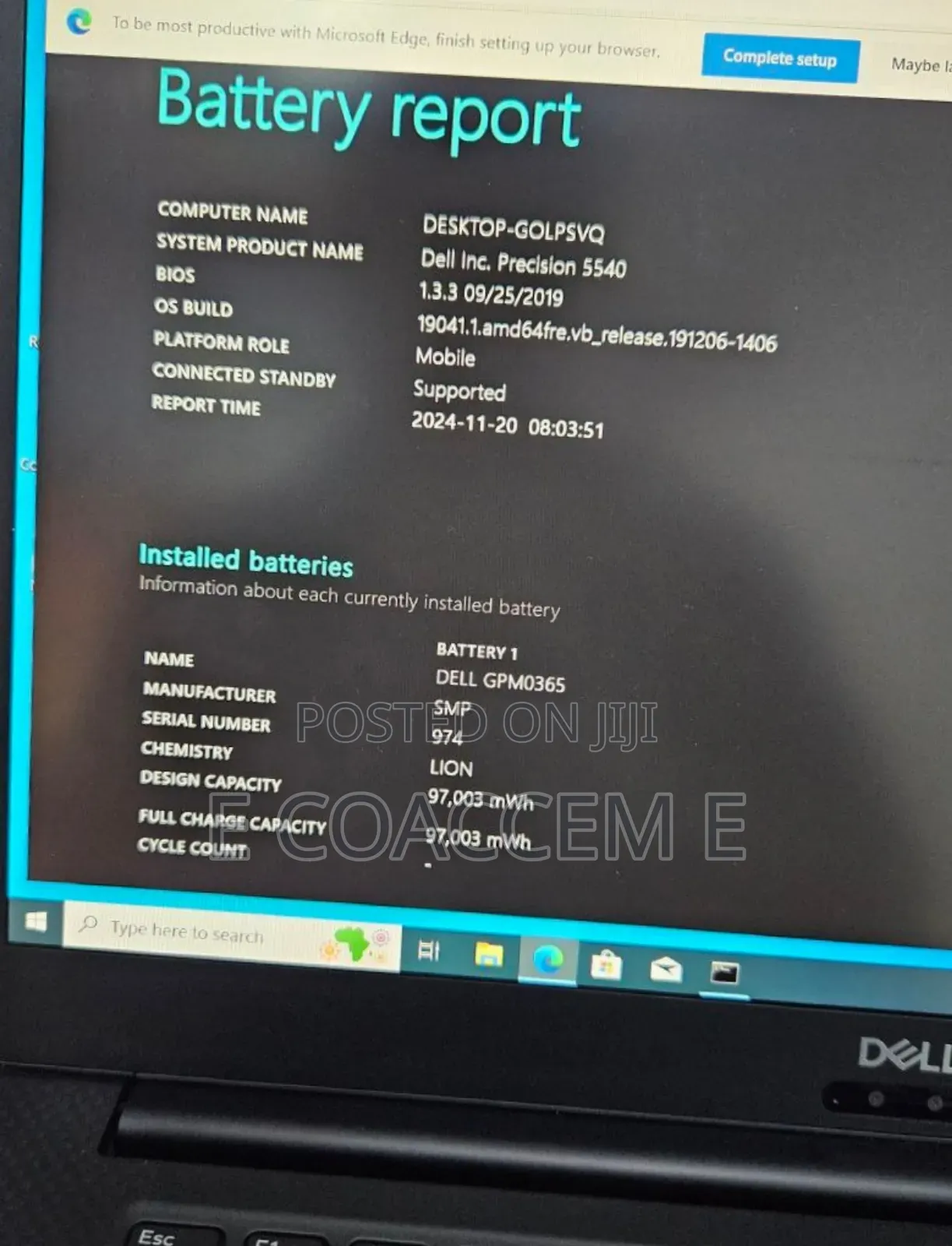 New Laptop Dell 16GB Intel Core I9 SSD 512GB