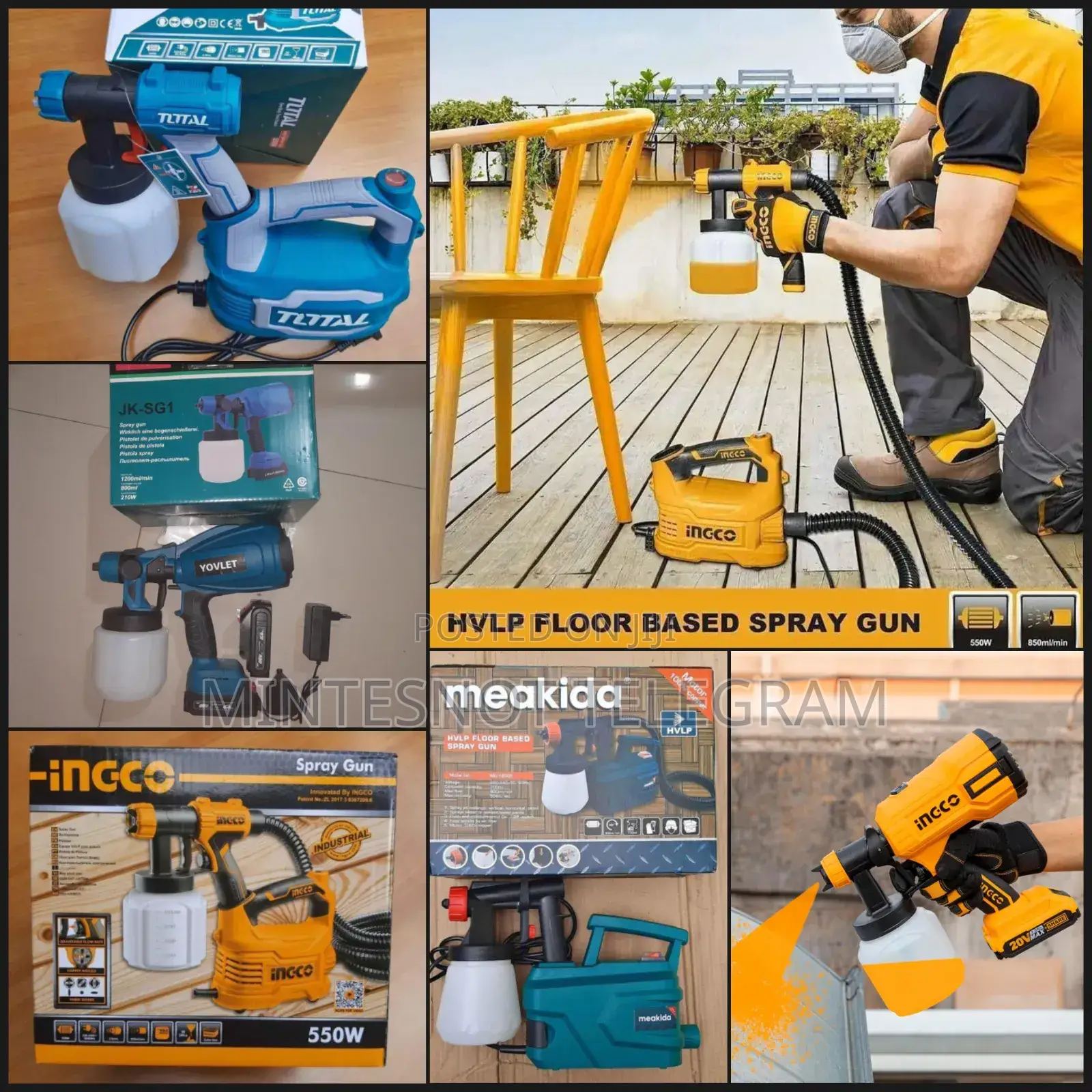 Paint Compressor ቀለም መቀቢያ ለሁሉም አይነት ቀለም