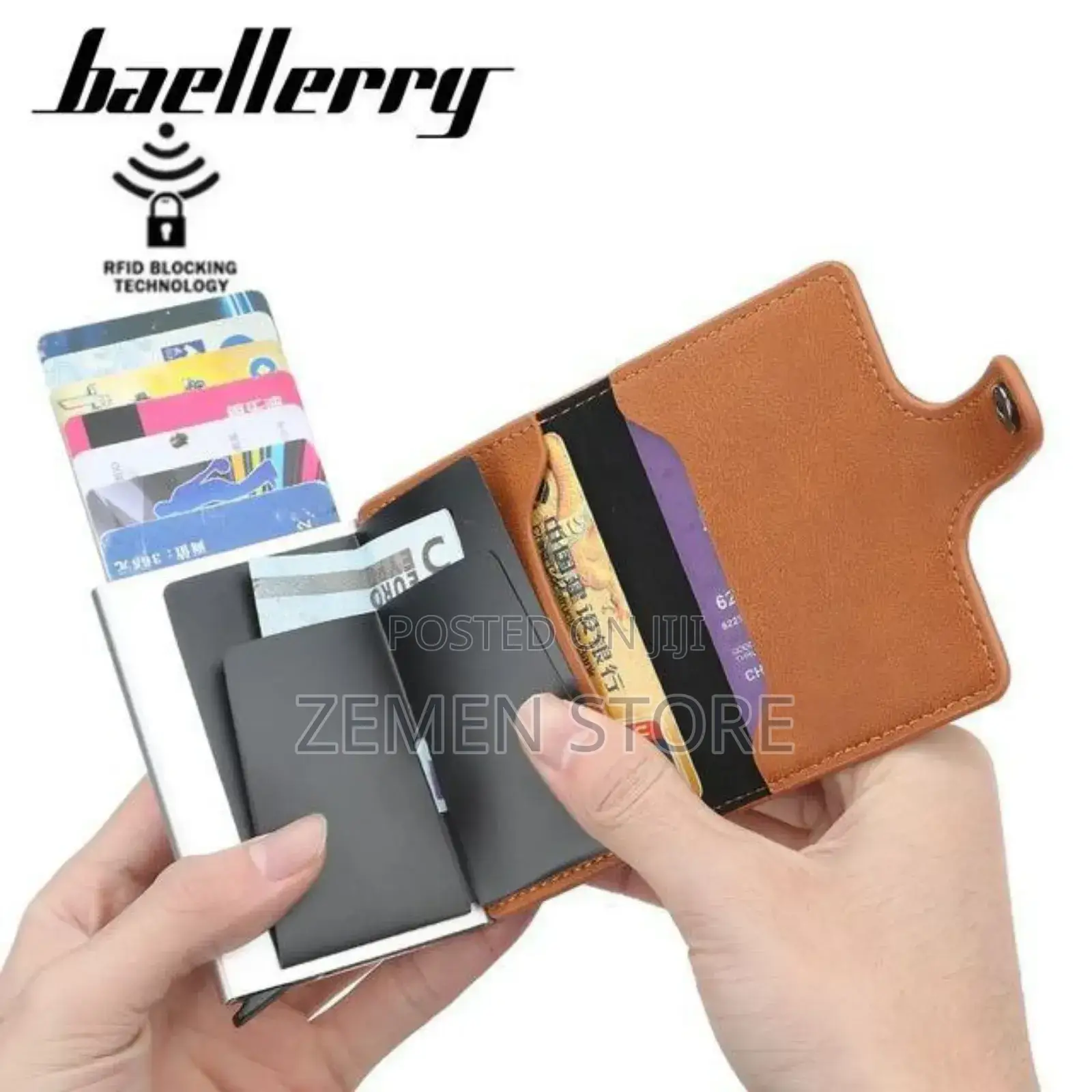 Anti-theft Slim Card Holder Wallet Genuine