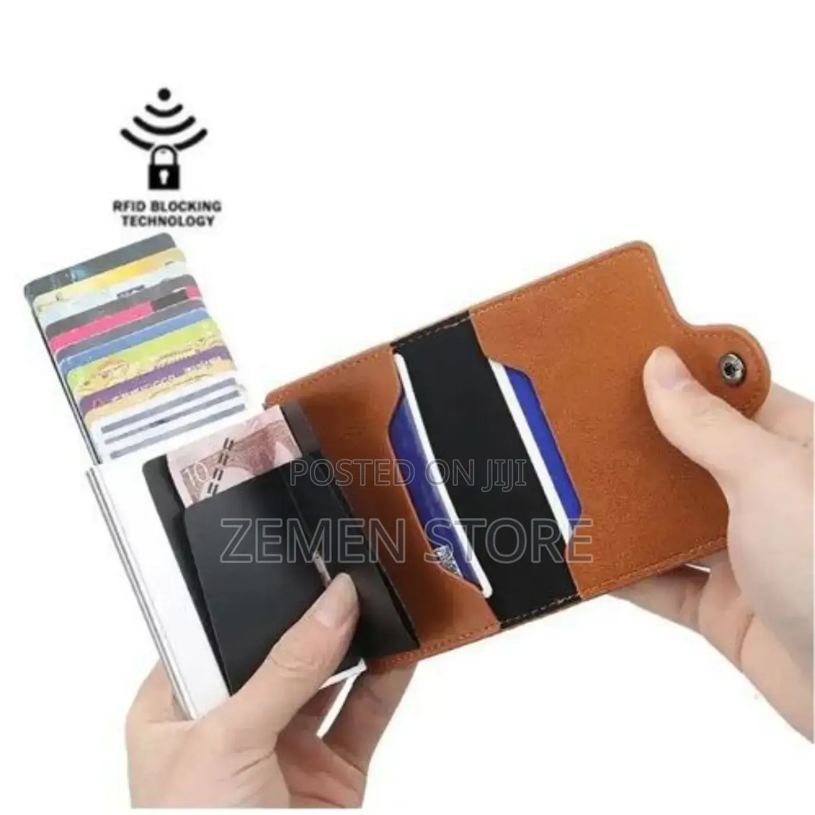 Anti-theft Slim Card Holder Wallet Genuine