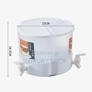 Plastic Drink Dispenser Cold Water Kettle 3 Grids