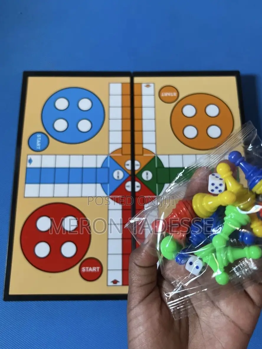 ሉዶ + ቼስ + ዳማ Ludo 3-in-1 Ludo, Checkers, and Chess,