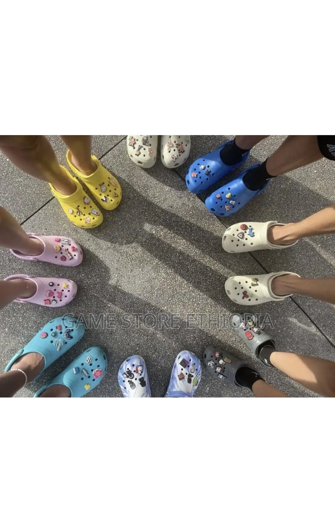 ክሮክሳቹን ማሳመር Crocs Charm Shoe Sticker Shoe Charm