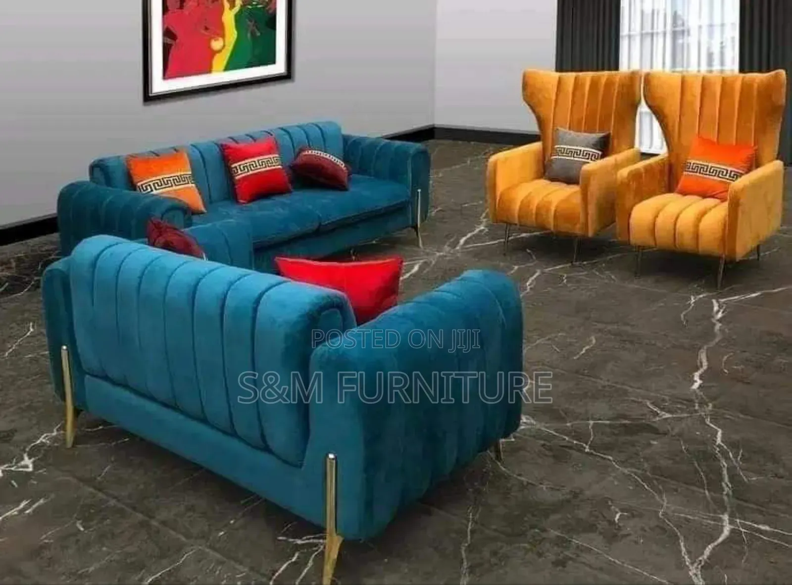Sparkling Sofa Set With Premium Quality.