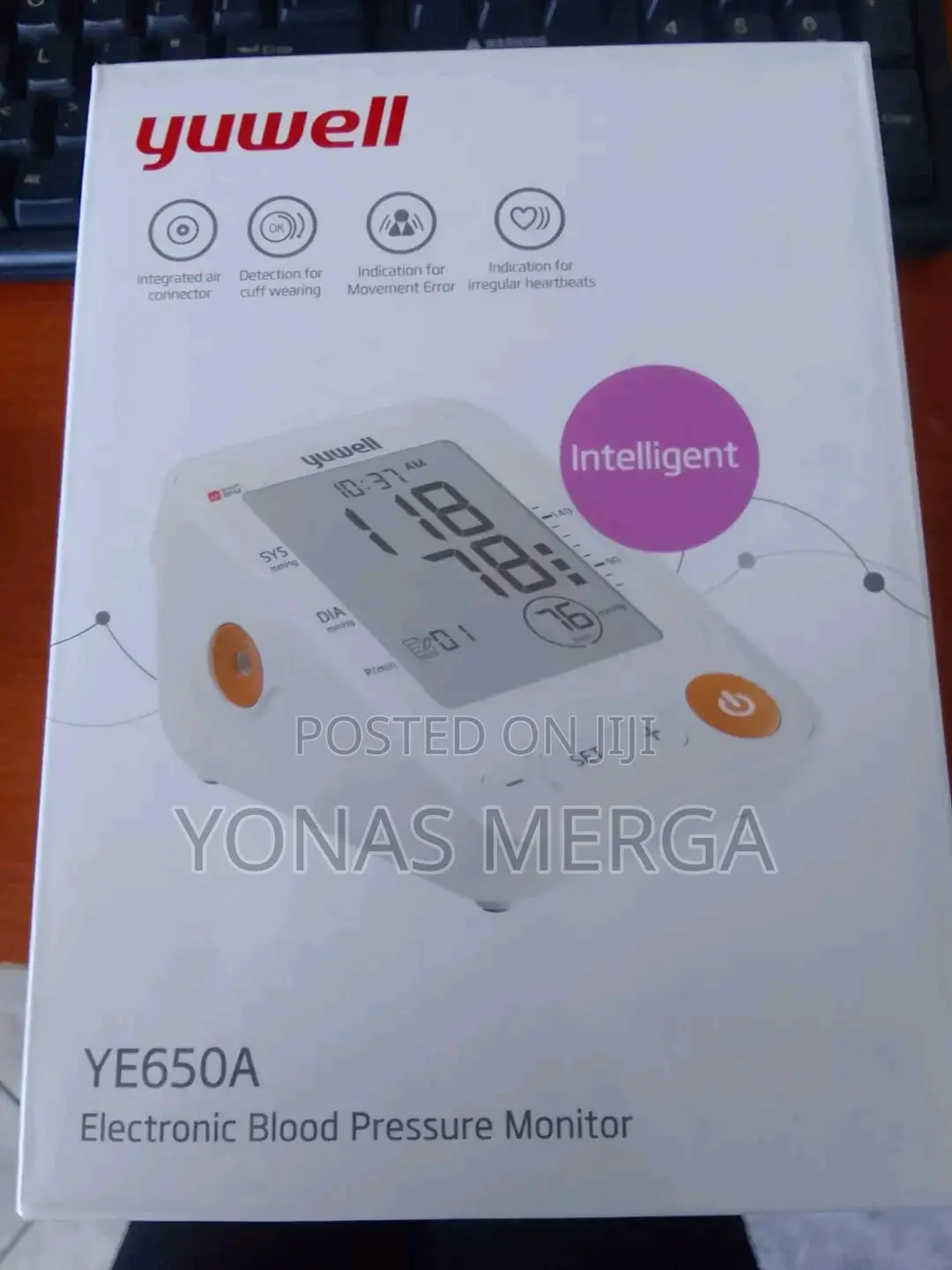 BNIB Yuwell Electronic Blood Pressure Monitor YE660D