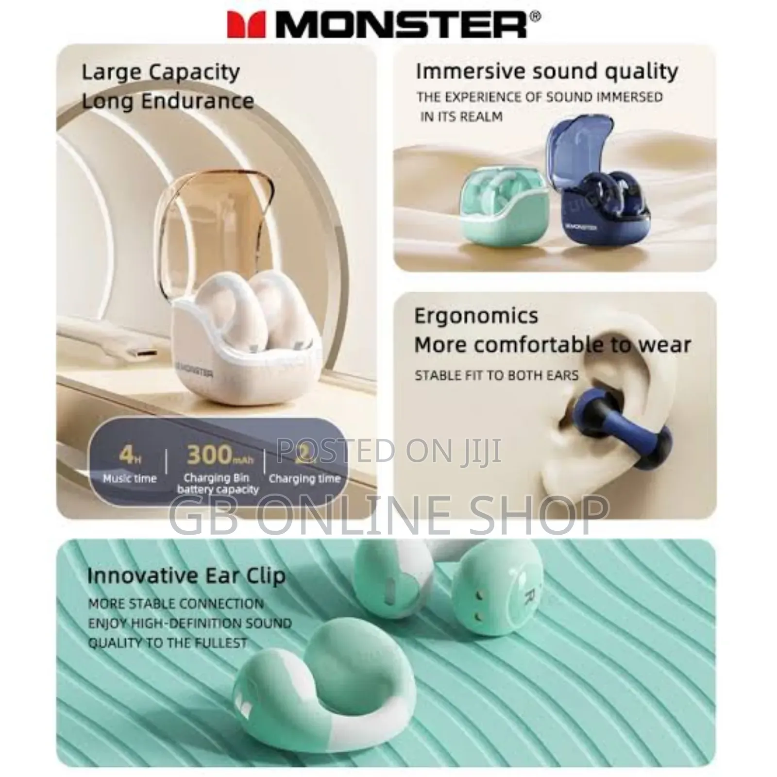 Monster XKT29 Wireless Bluetooth 5.4 Earphones