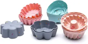 12pcs Silicon Baking Mold