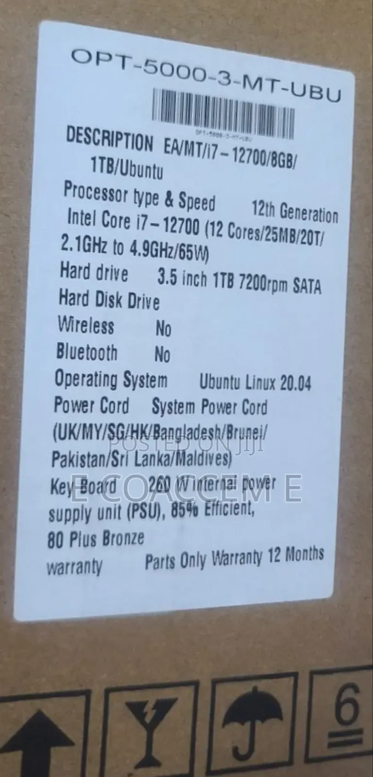 New Desktop Computer Dell 8GB Intel Core I7 HDD 1T