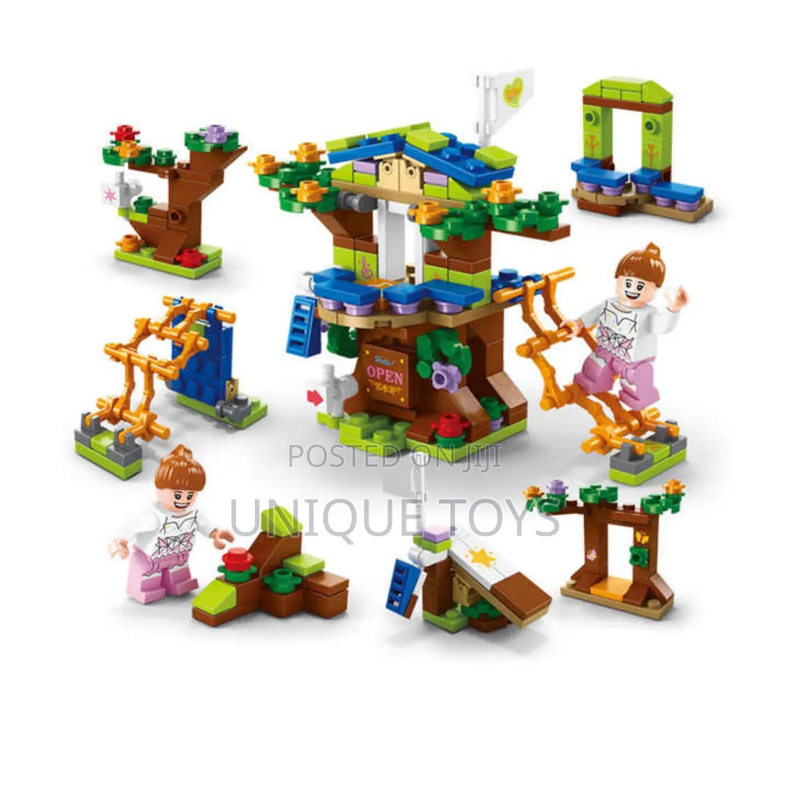 6-in-1 Tree House Building Block Toy, 152pcs, 7 Models