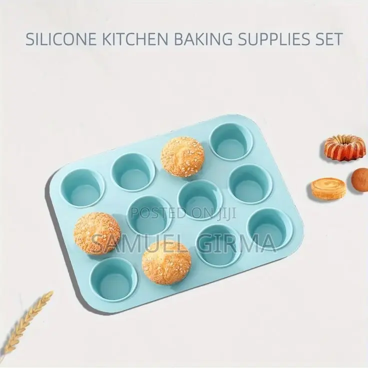  12cups Silicone Bpa Free Cupcake Mold