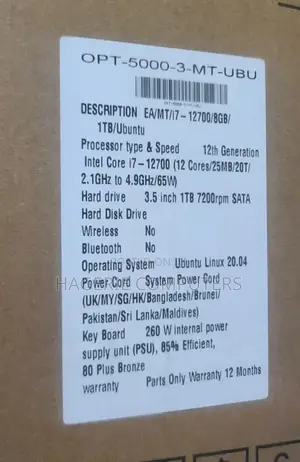 New Desktop Computer Dell Optiplex 5040 8GB Intel Core I7 HDD 1T