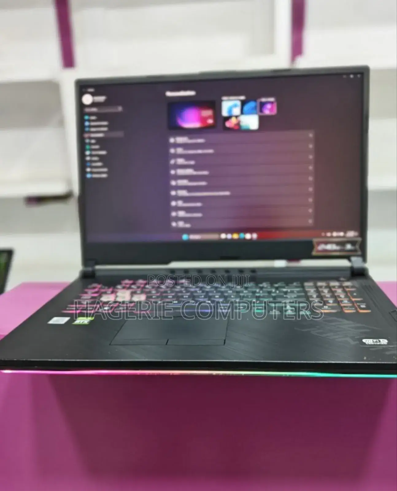 New Laptop Asus ROG Strix G17 16GB Intel Core I7 SSD 1T