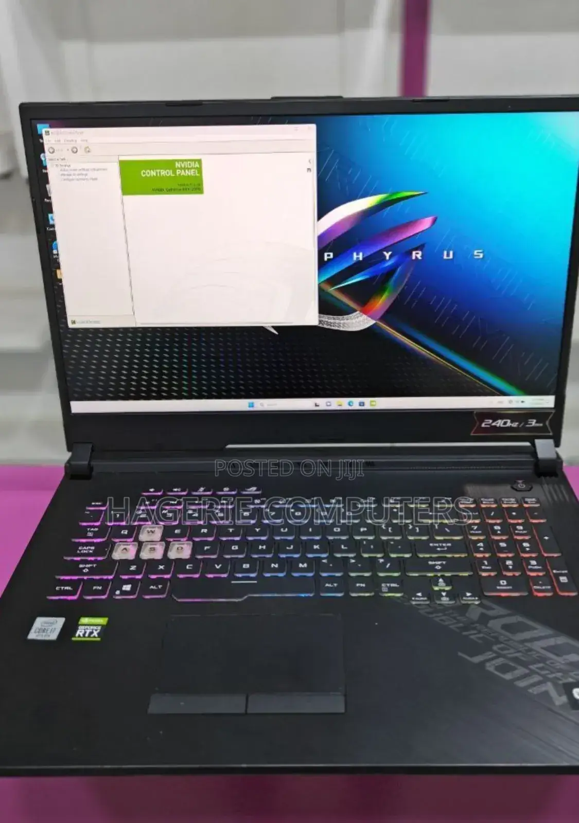 New Laptop Asus ROG Strix G17 16GB Intel Core I7 SSD 1T