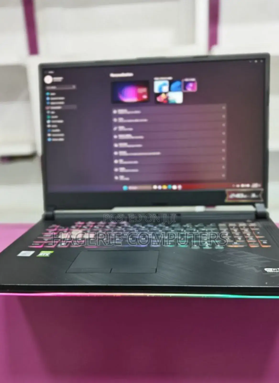 New Laptop Asus ROG Strix G17 16GB Intel Core I7 SSD 1T