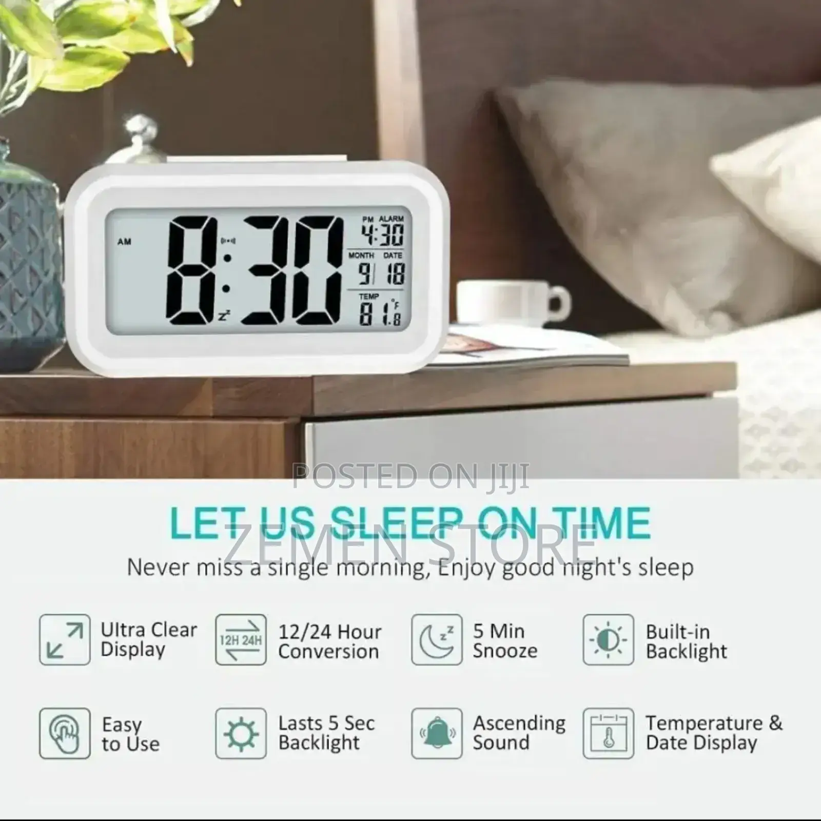 Bed Side Digital Alarm Clock