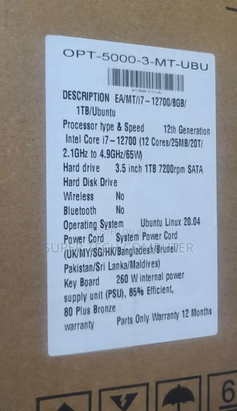 New Desktop Computer Dell Wyse 5000 8GB Intel Core I7 HDD 1T