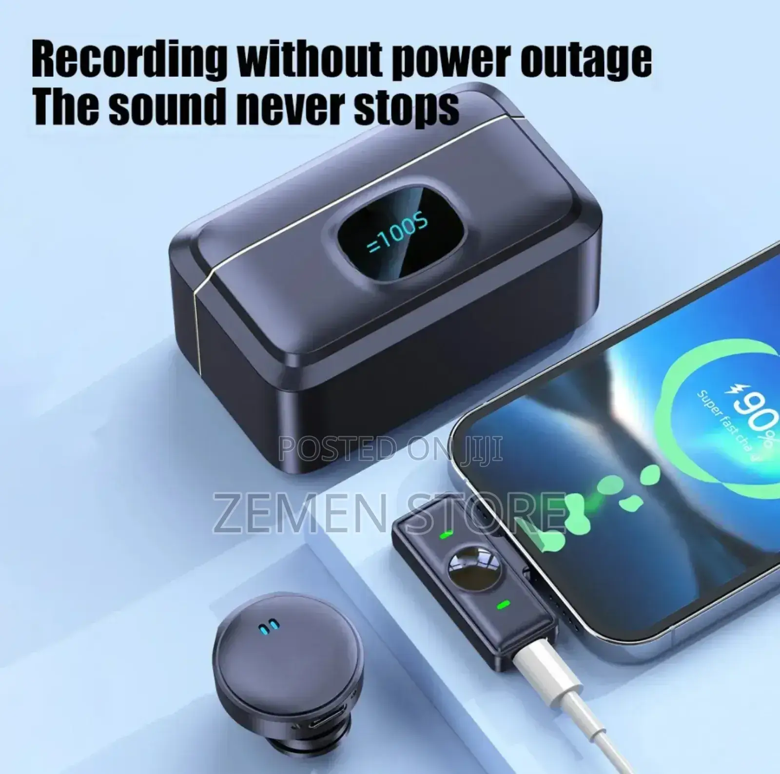 Wireless Dual Microphone Crystal Clear Sound