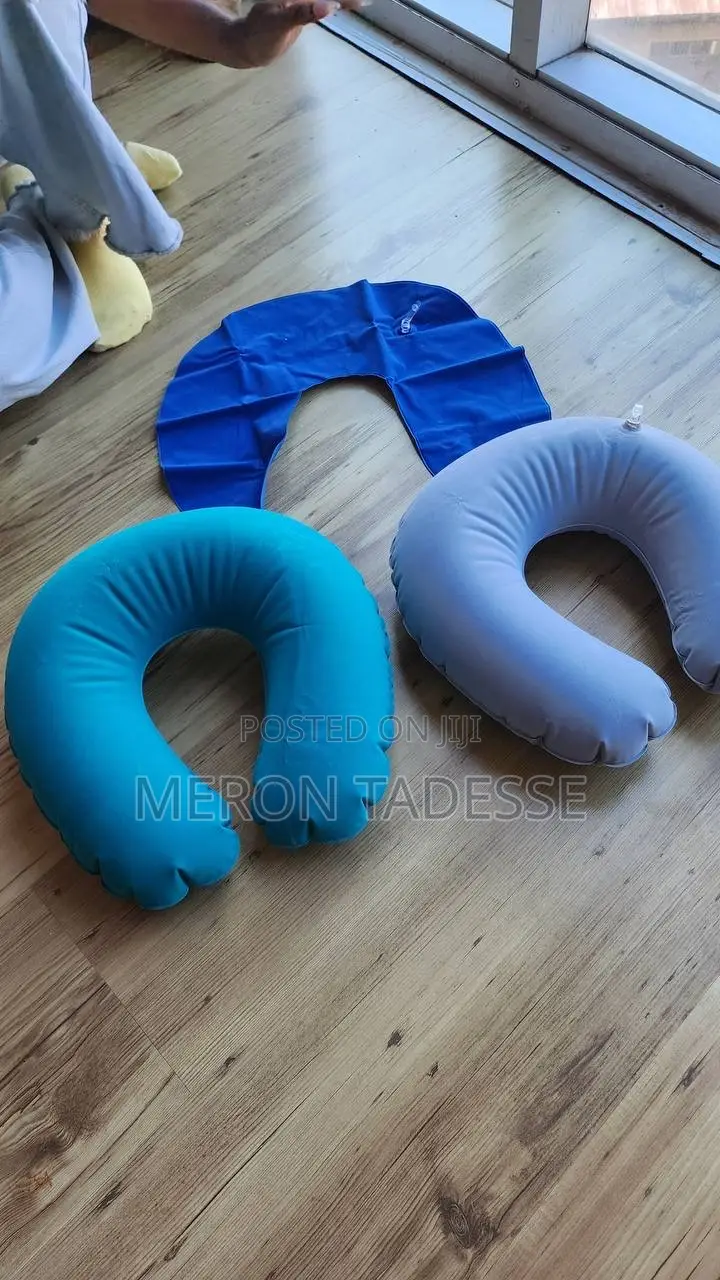 Travel In Style And Comfort! ጉዞዎን በምቾት ያሳልፉ !የሚነፋ የአንገት ትራስ