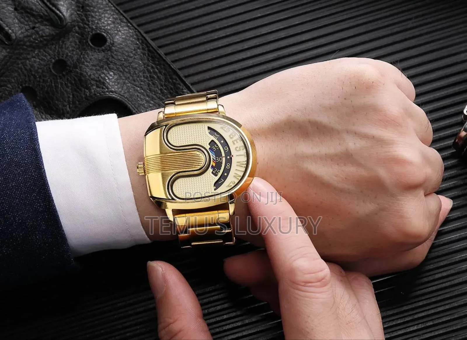 High Quality BESTWIN 988 Luxury Men's Quartz Watch