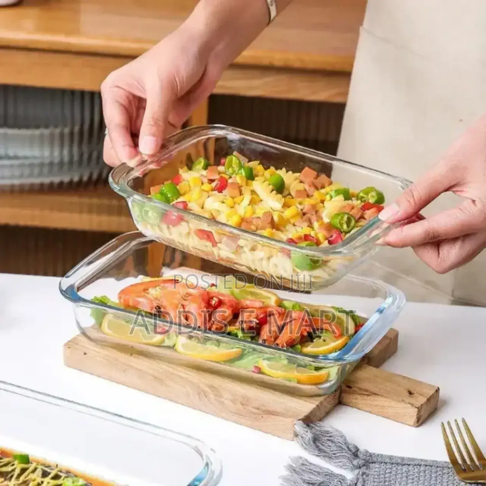 Tempered Glass Bakeware Set 3pcs
የመስታዎት ፓትራዎች