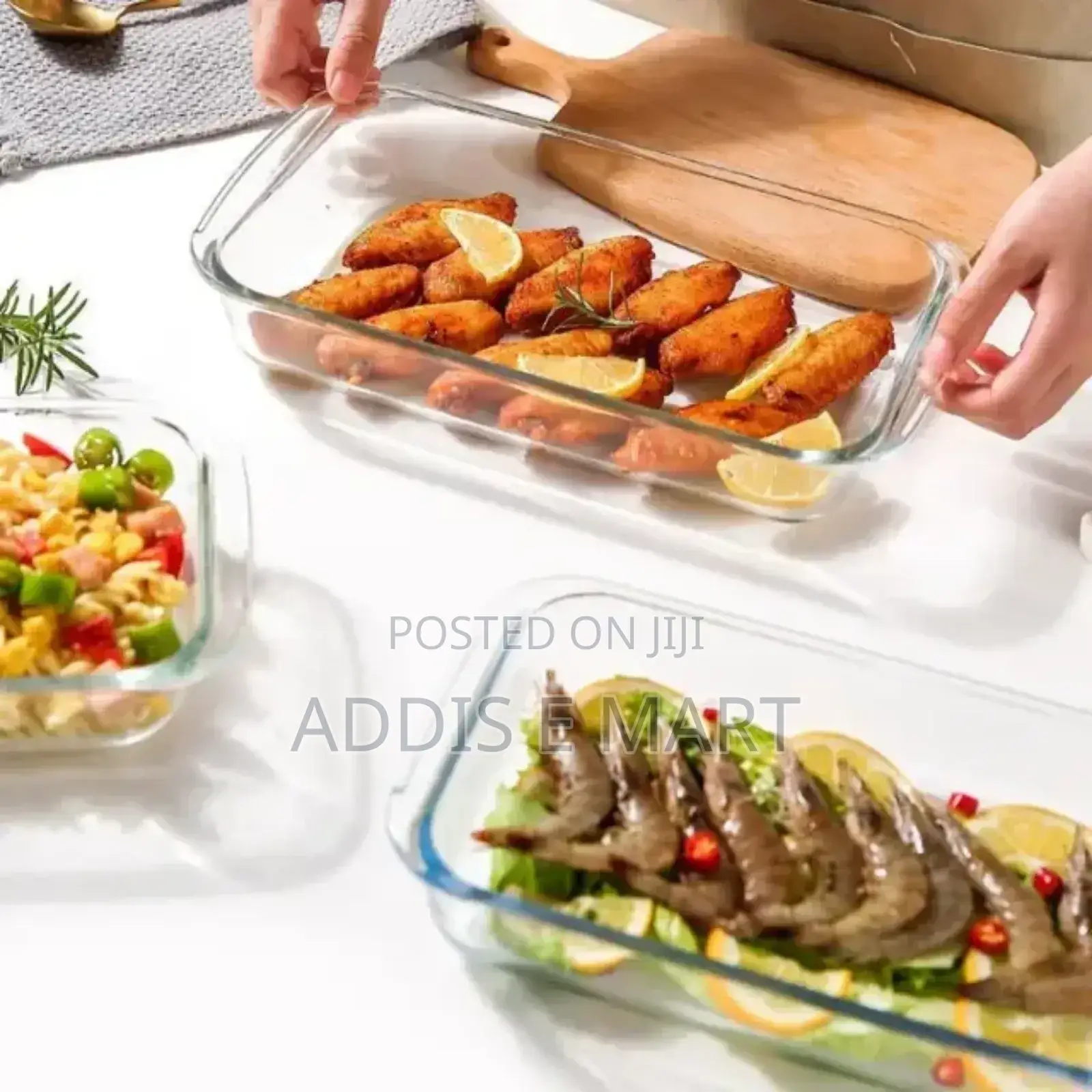 Tempered Glass Bakeware Set 3pcs
የመስታዎት ፓትራዎች