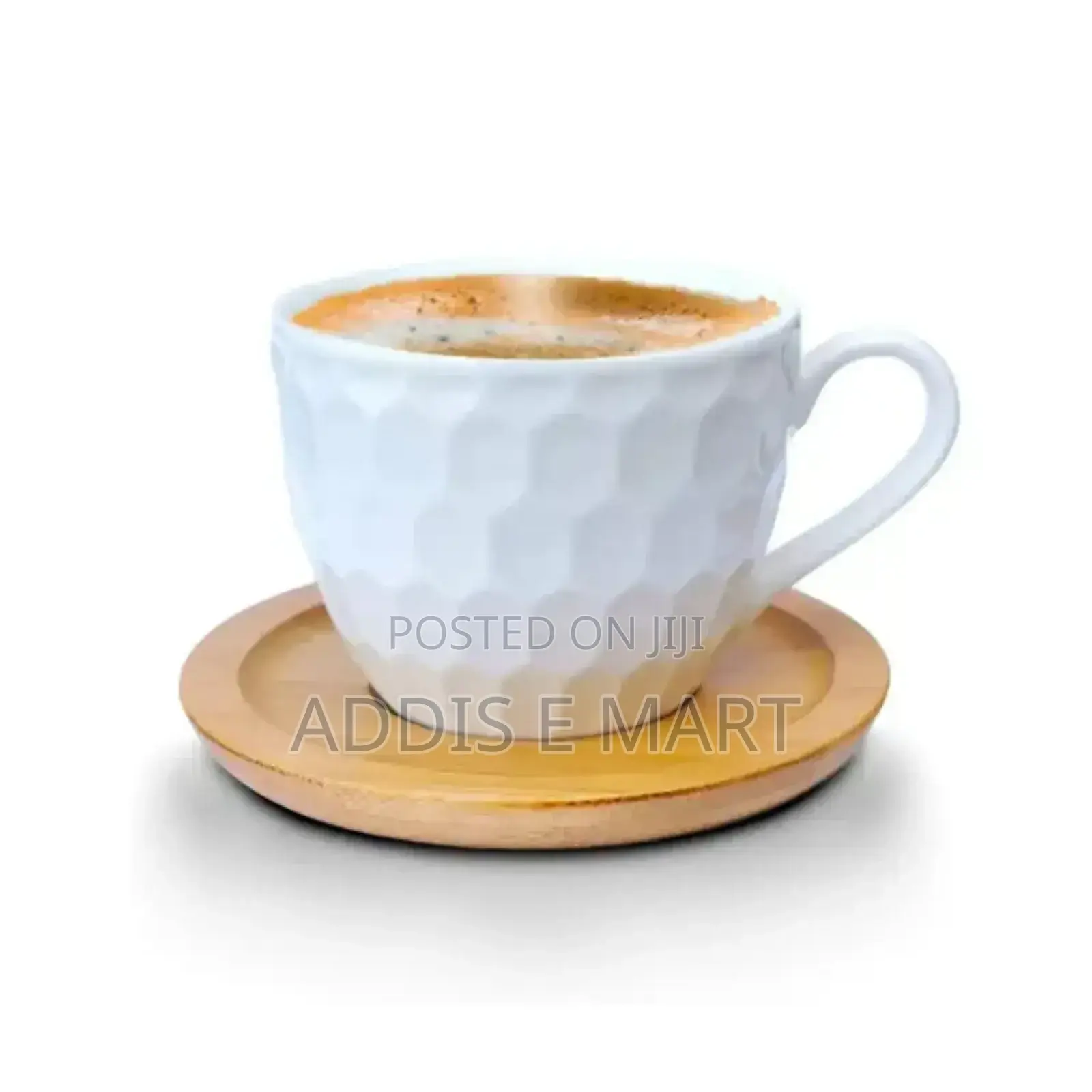 አዲስ 6 የቡና ስኒ ከነማስቀመጪያቸዉ