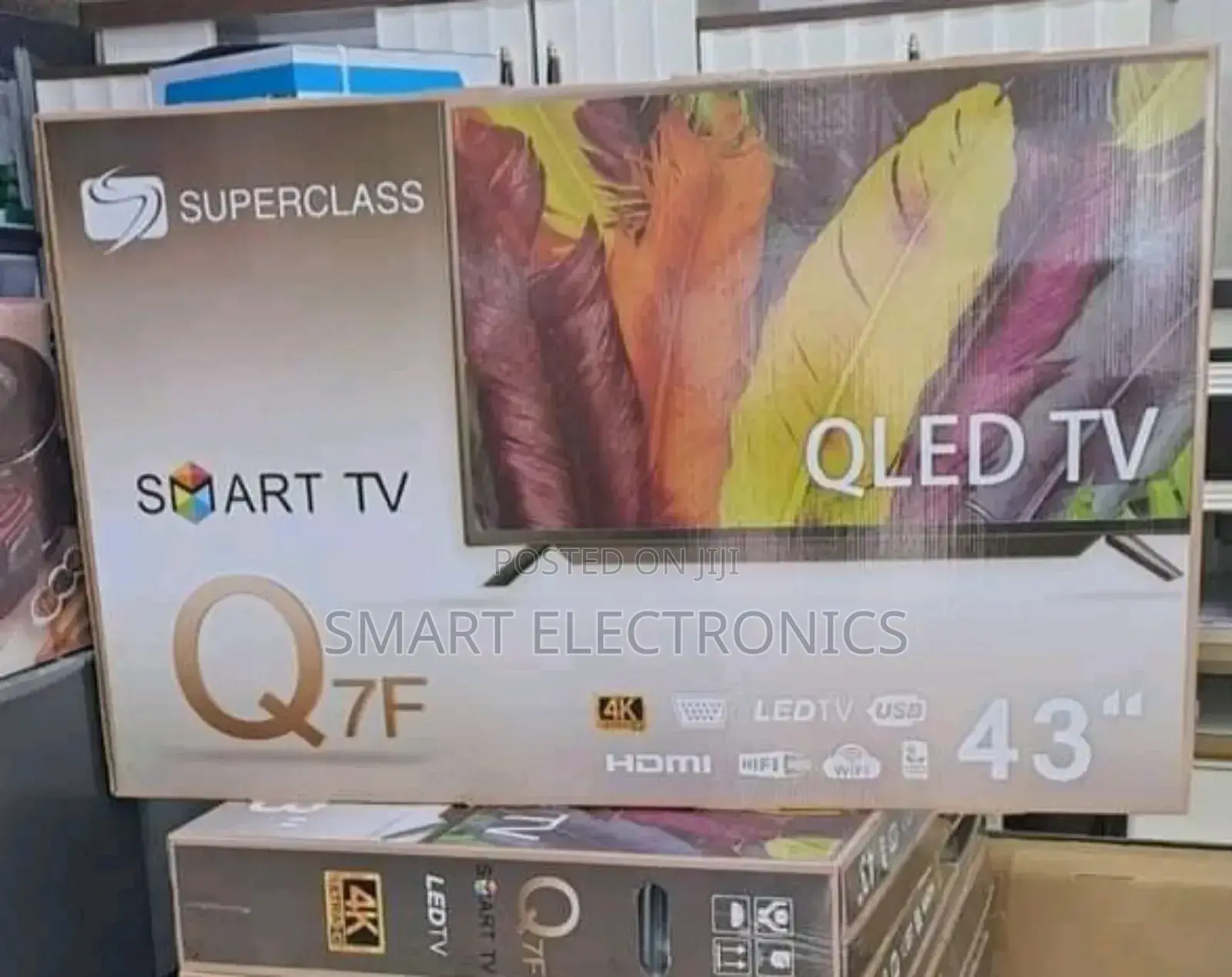 Super Class 43 Inch Tv Double Glass