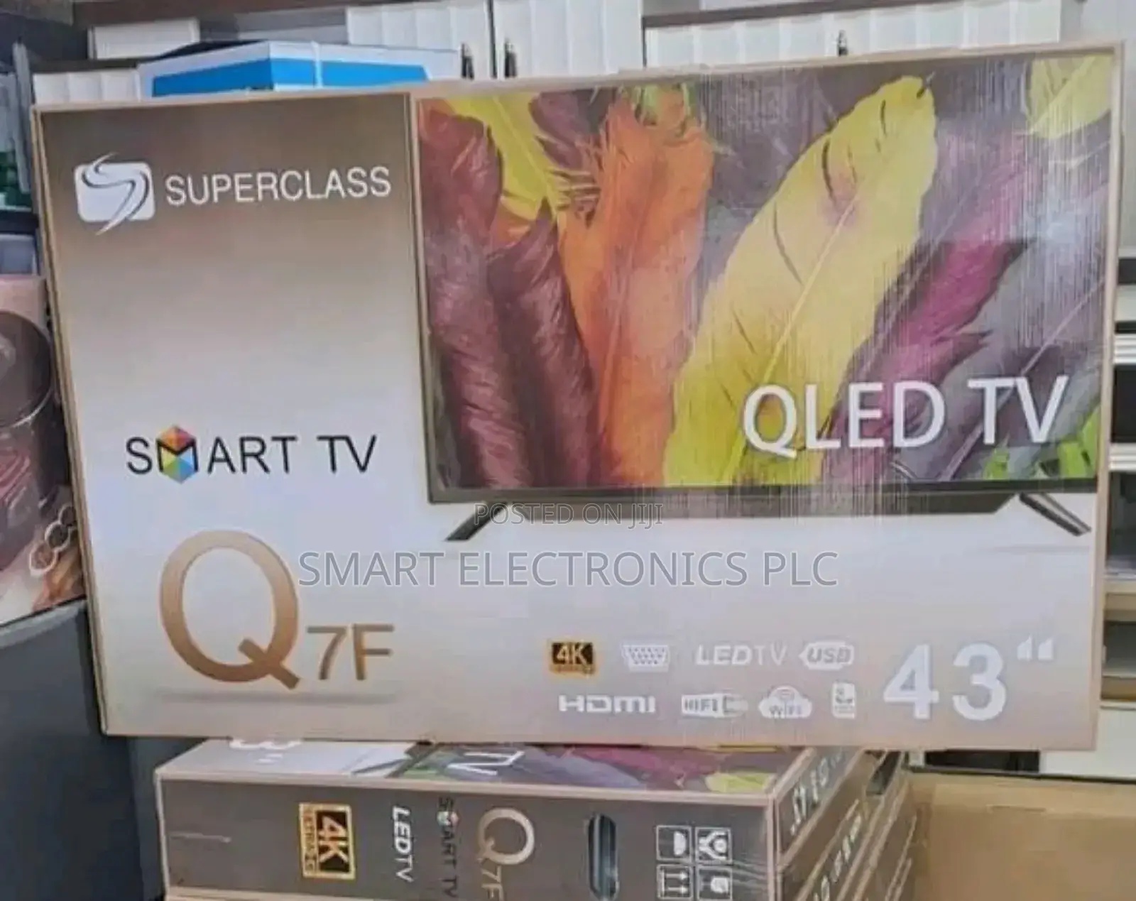 Super Class 43 Inch Tv Double Glass