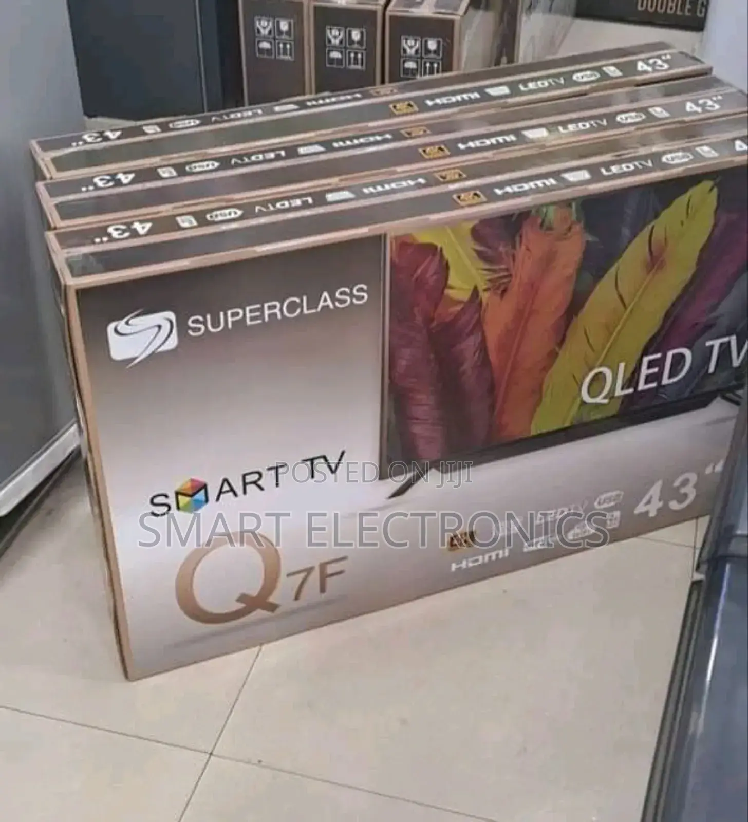 Super Class 43 Inch Tv Double Glass