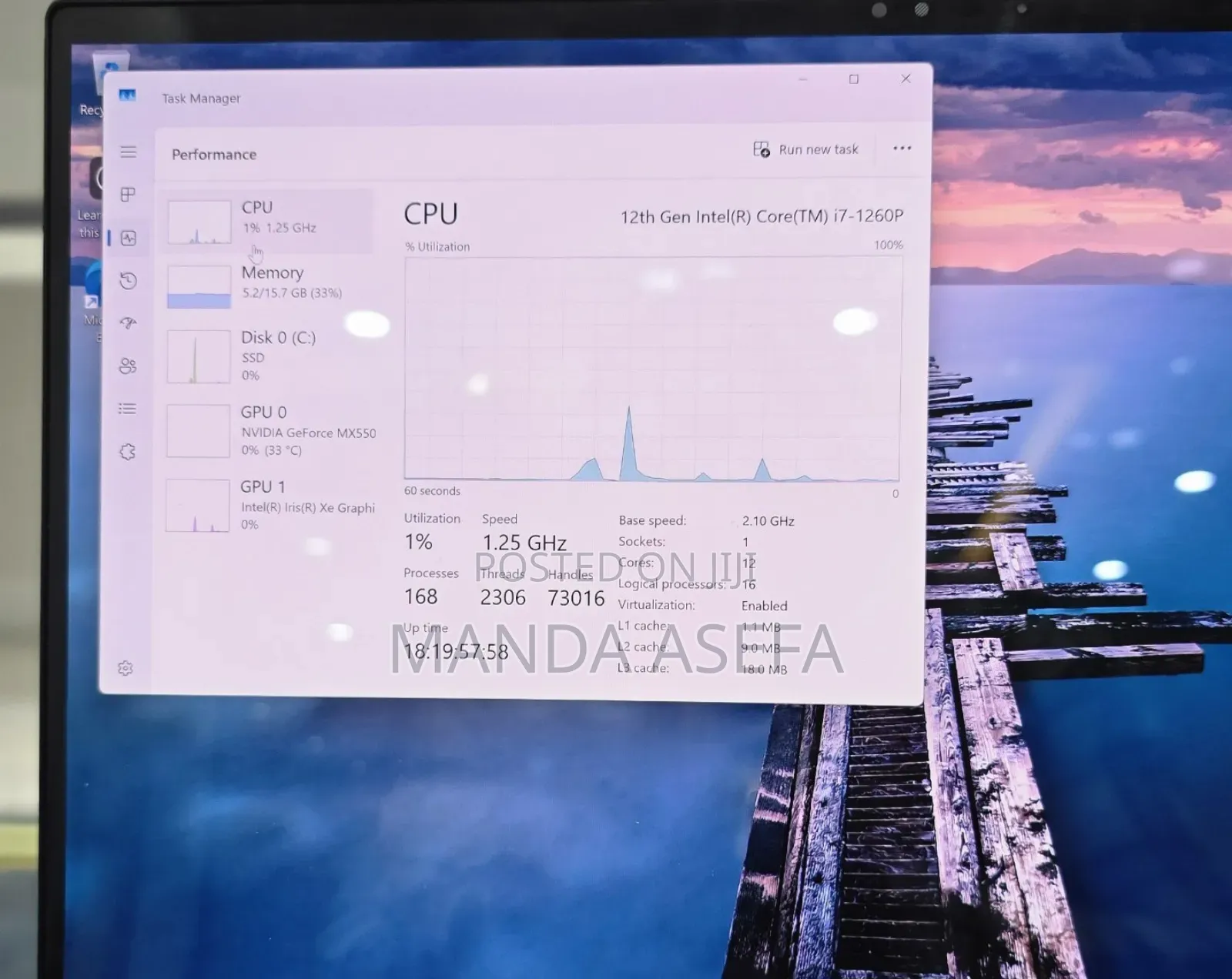 New Laptop Dell 16GB Intel Core I7 SSD 512GB