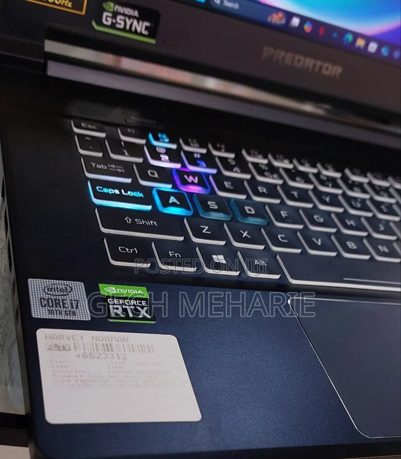 New Laptop Acer Predator Helios 300 16GB Intel Core I7 SSD 512GB