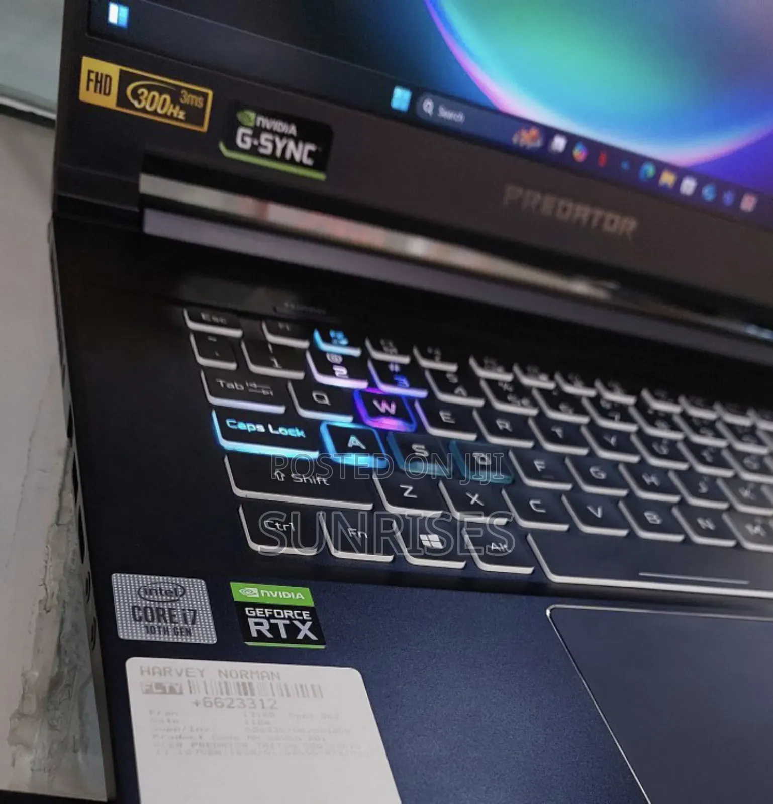 New Laptop Acer Predator Helios 300 16GB Intel Core I7 SSD 512GB