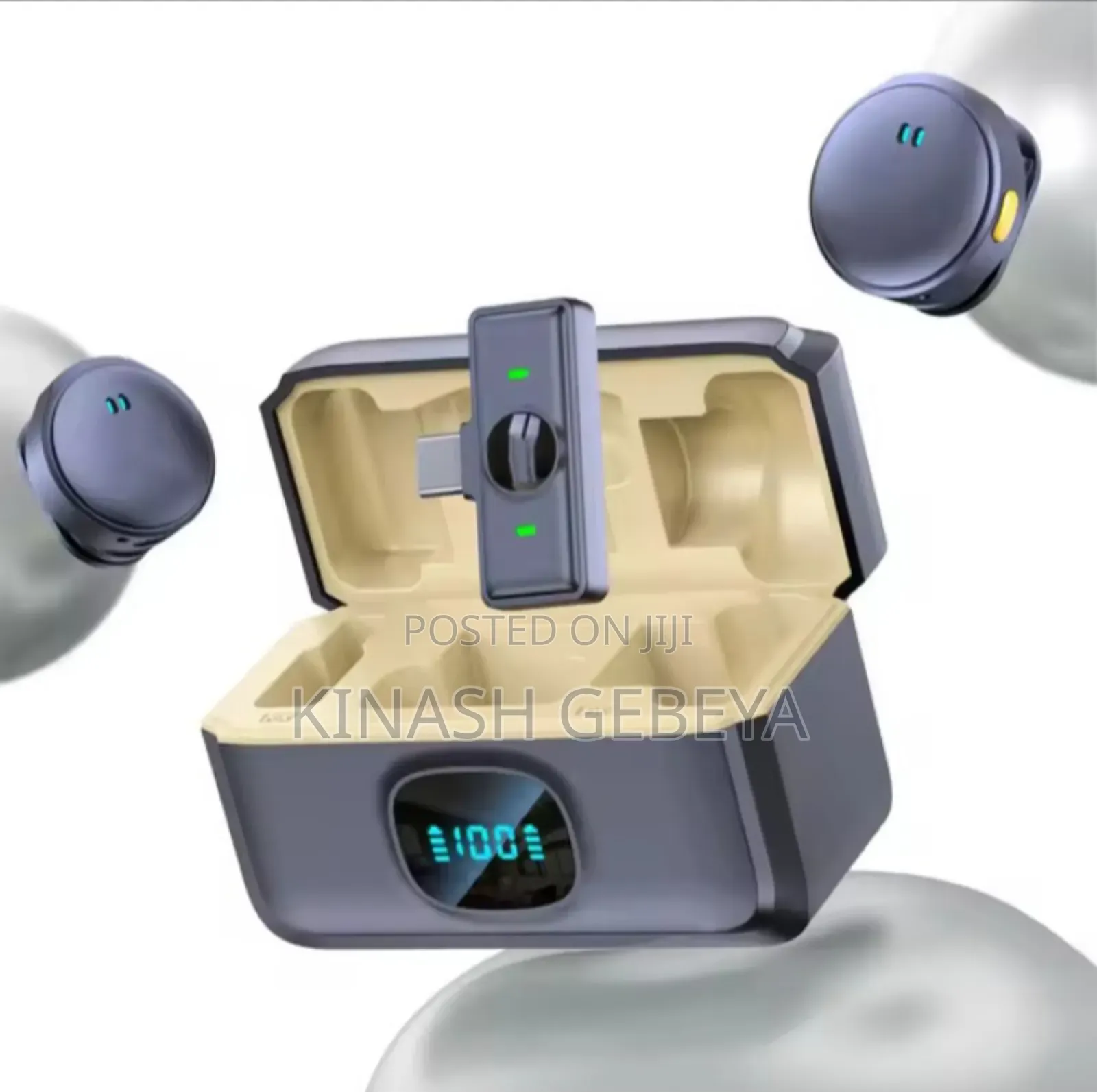 Wireless Rechargeable Dual Microphone(ገመድ አልባ ድምፅ ማጉያ)