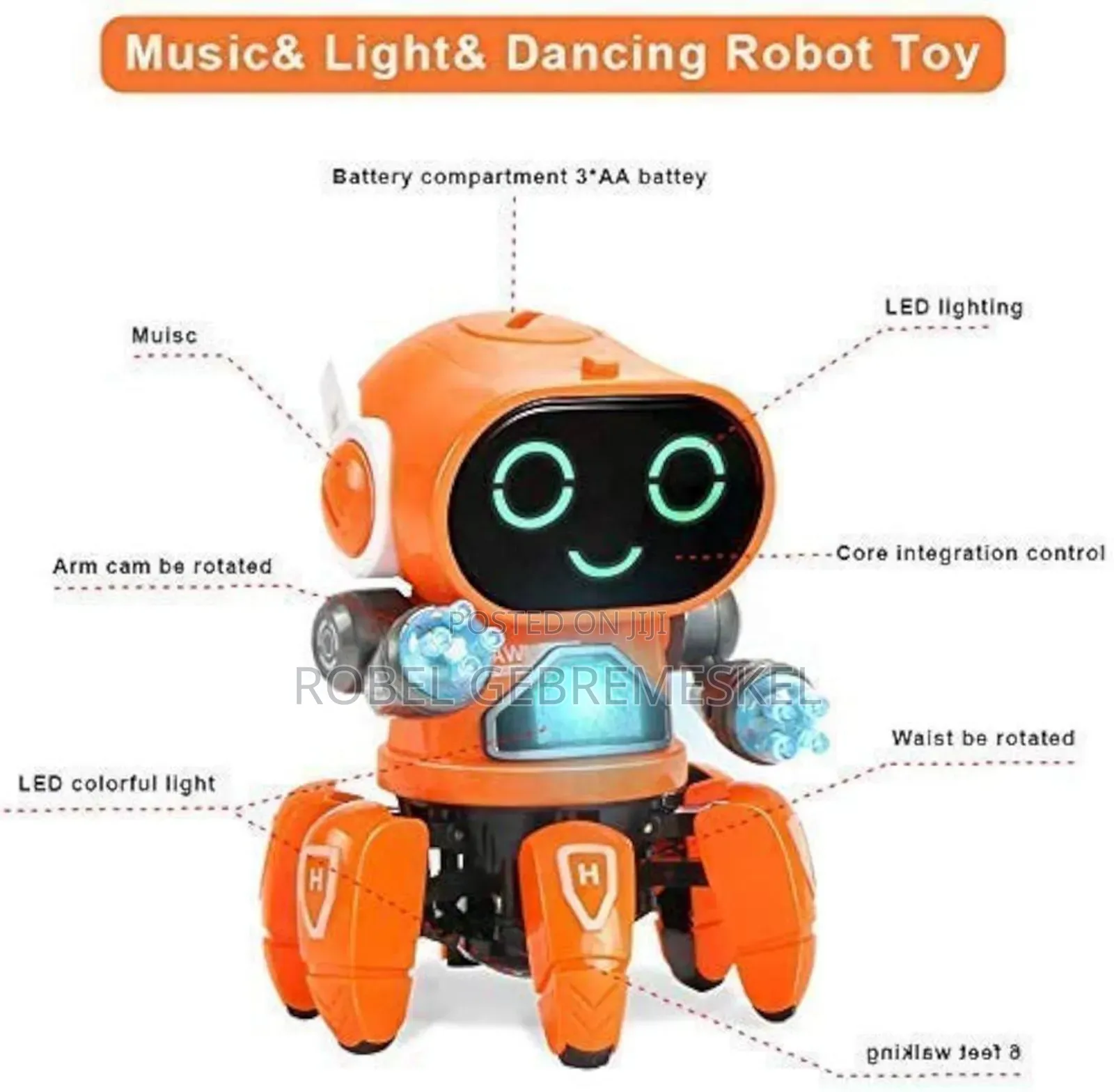 Pioneer Bot Robot Colorful Lights