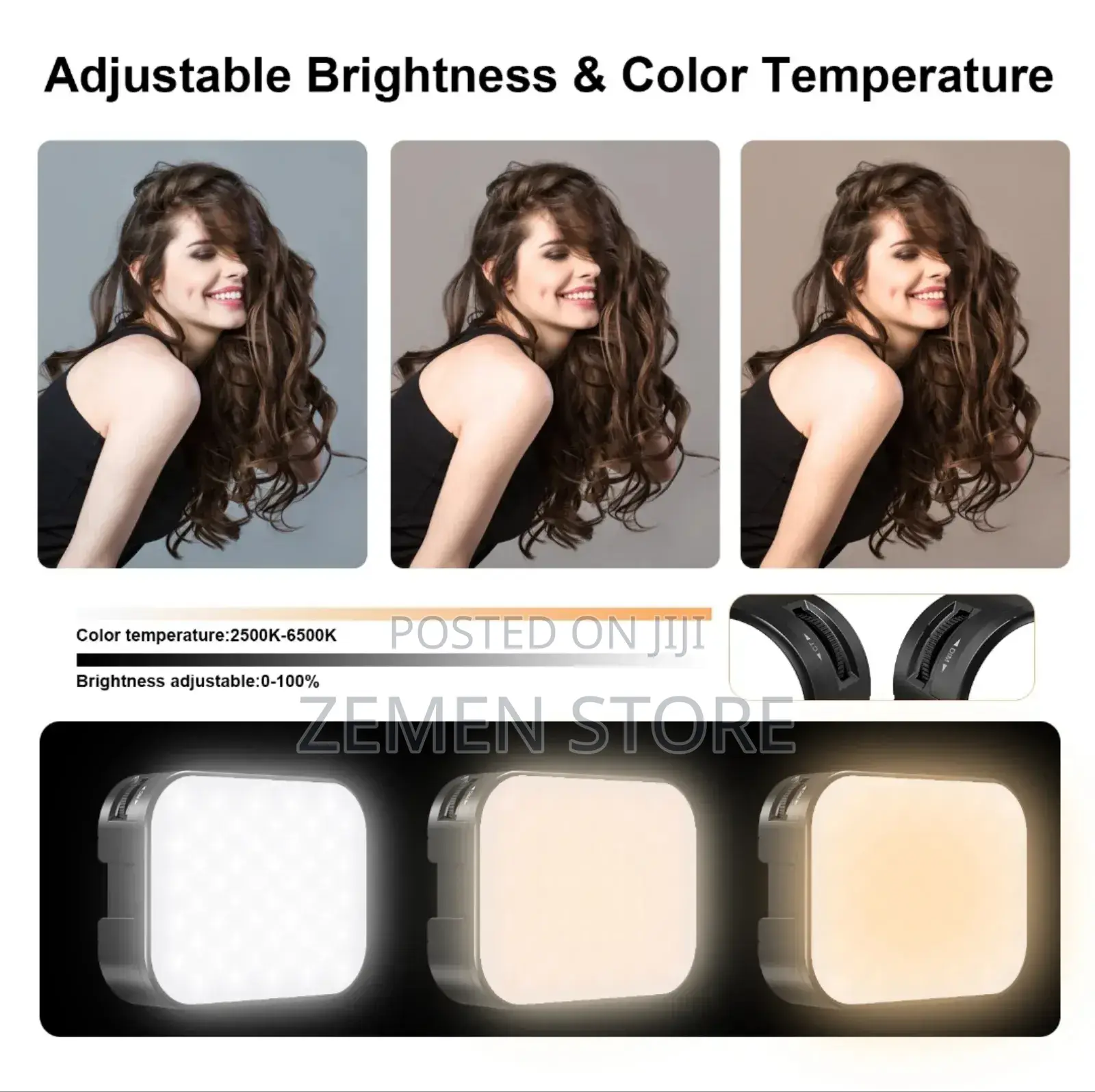 Porodo RGB Rechargeable High Quality Phone Fill Light Clip