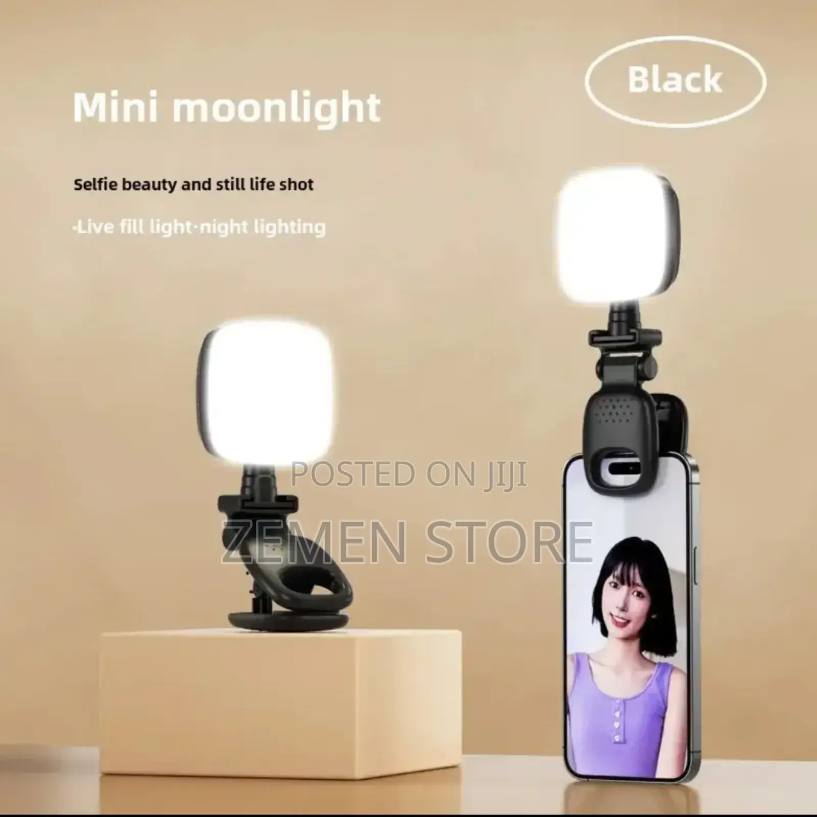 Porodo RGB Rechargeable High Quality Phone Fill Light Clip