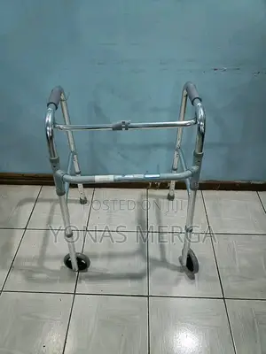 Walker W/Rotating Castor-Double Bar for Physically Chalenged