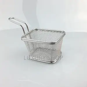 High Quality Mini Square Fried Food Table Serving