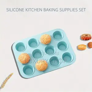 12cups Silicone Bpa Free Cupcake Mold
