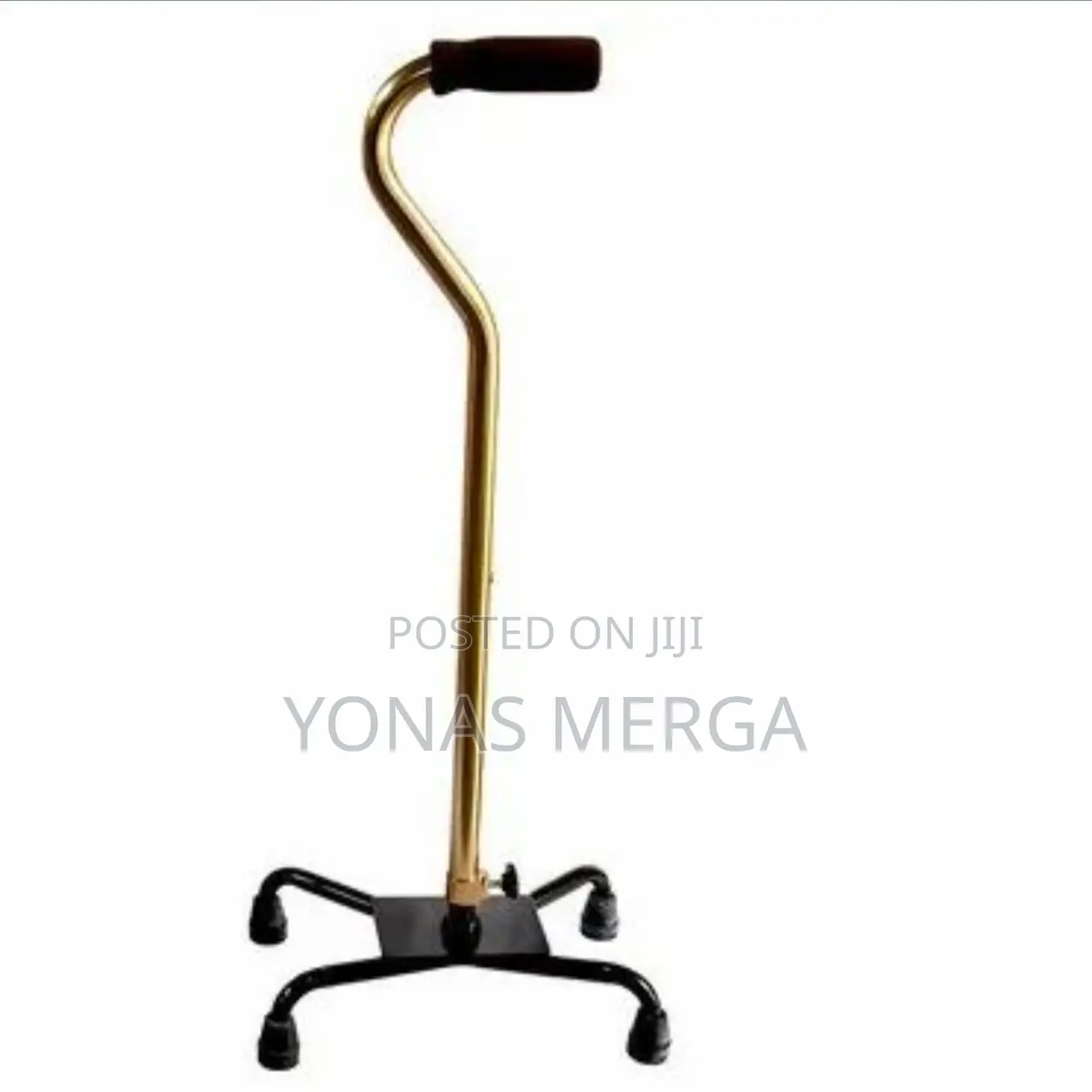 Adjustable Cane for Right or Left Hand Use,Small Base, Ebony