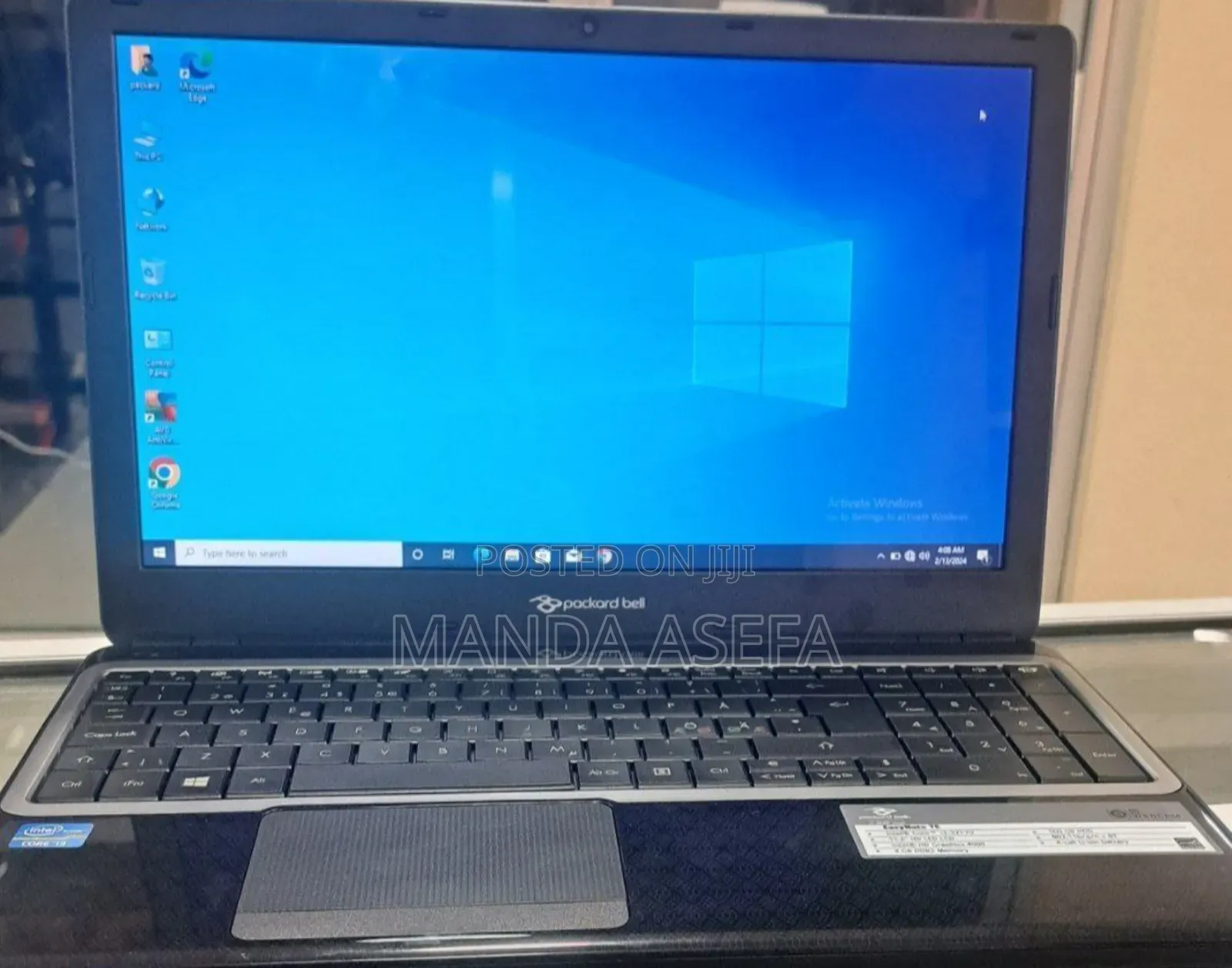 Laptop Packard Bell 4GB Intel Core I3 HDD 500GB
