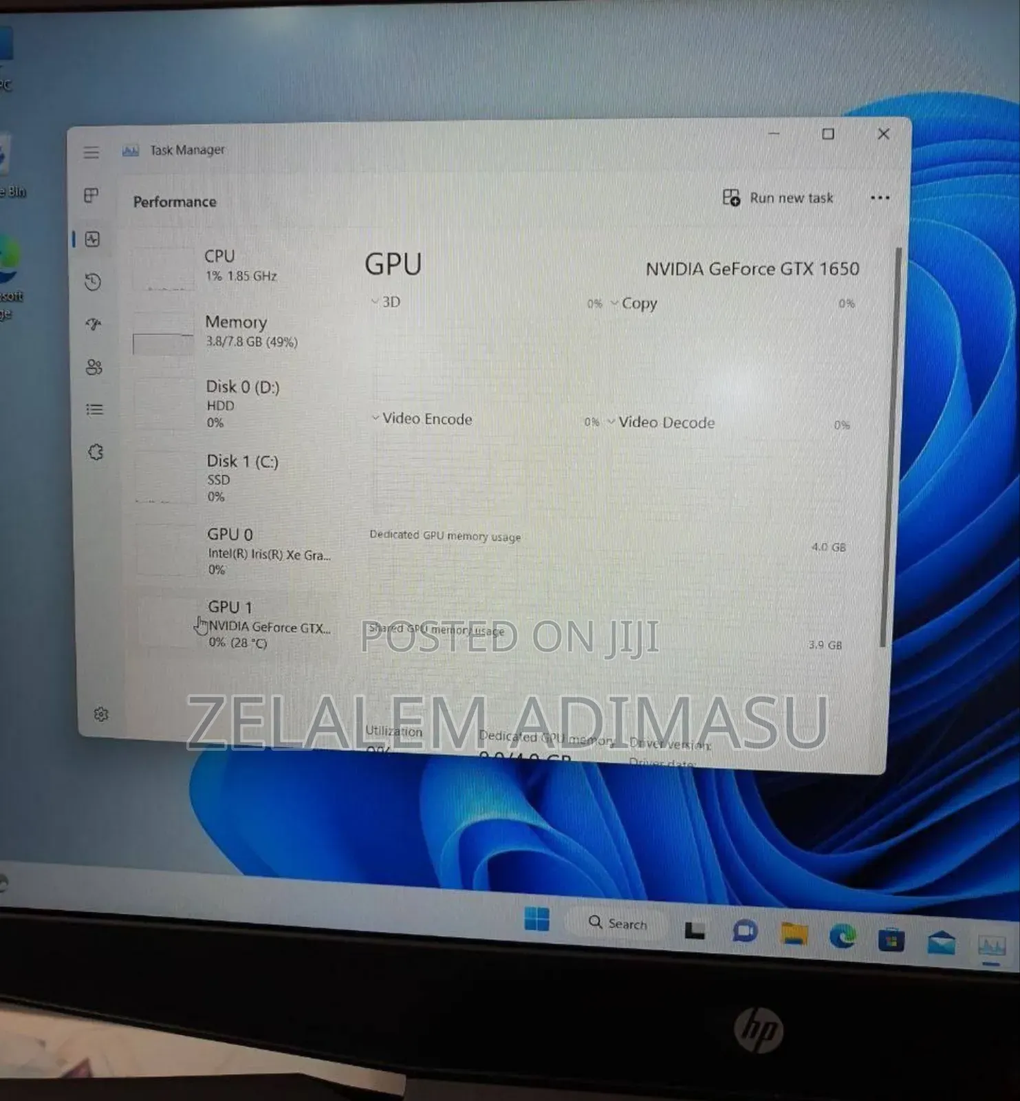 New Laptop HP Pavilion Gaming Laptop 15-Dk2xxx 8GB Intel Core I5 256GB