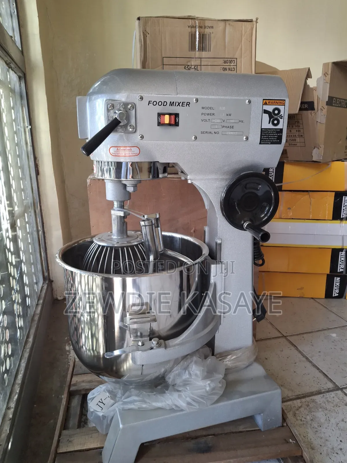 Commercial Mixer- የሊጥ ማብኩያ 30 Kg
