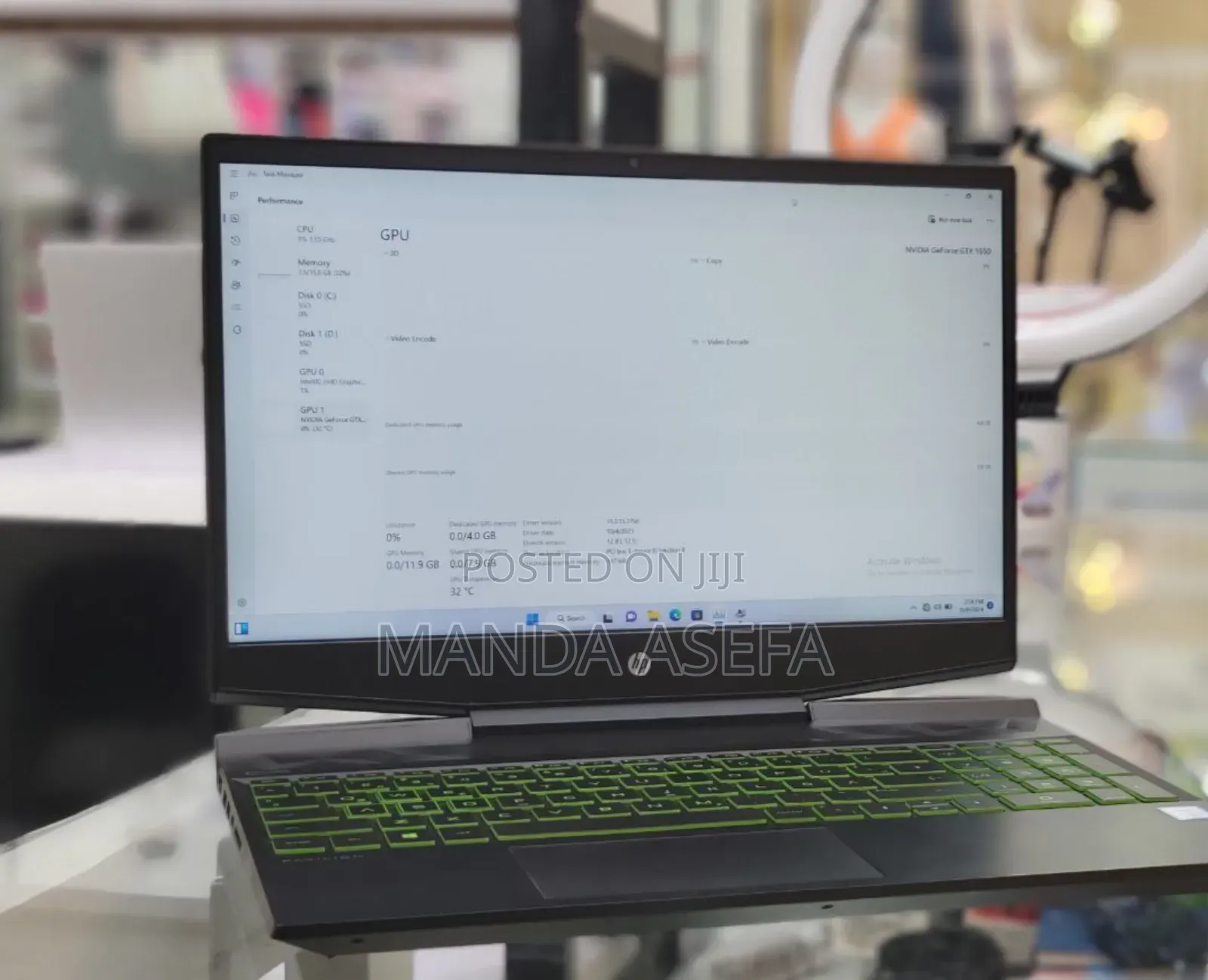 New Laptop HP Pavilion Power 15 16GB Intel Core I5 SSD 512GB