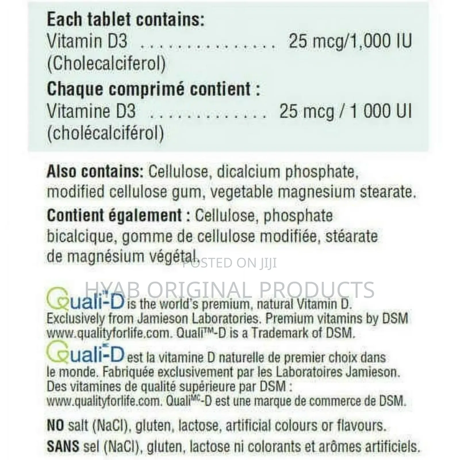 Jamieson Vitamin D3 1000iu Tablets-(2x375), Each Prices