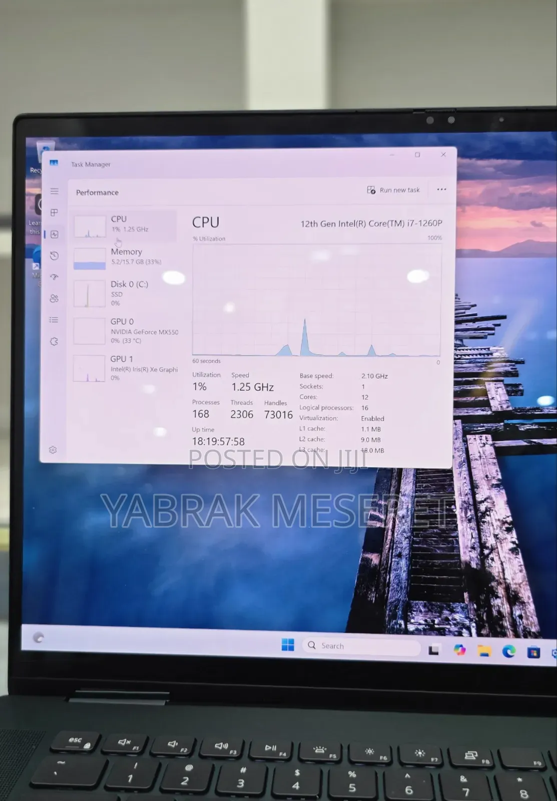New Laptop Dell 16GB Intel Core I7 SSD 512GB