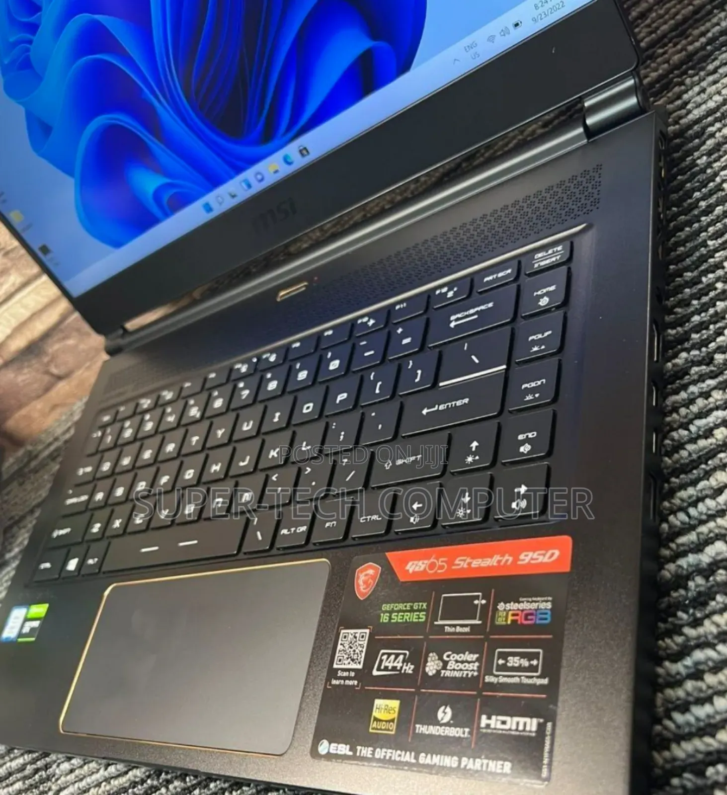New Laptop MSI Stealth GS77 32GB Intel Core I7 SSD 512GB