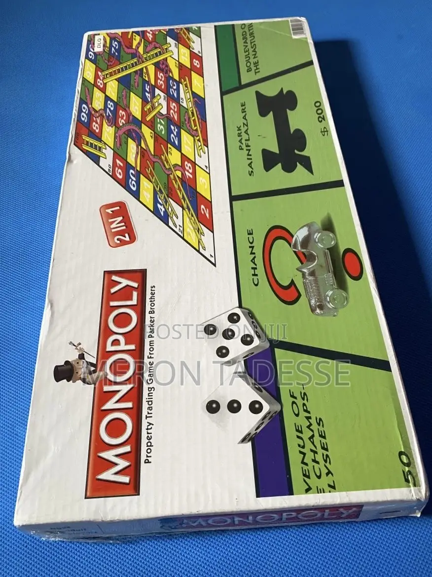 Monopoly + Snakes Ladders Game ሞኖፓሊ ጨዋታ
