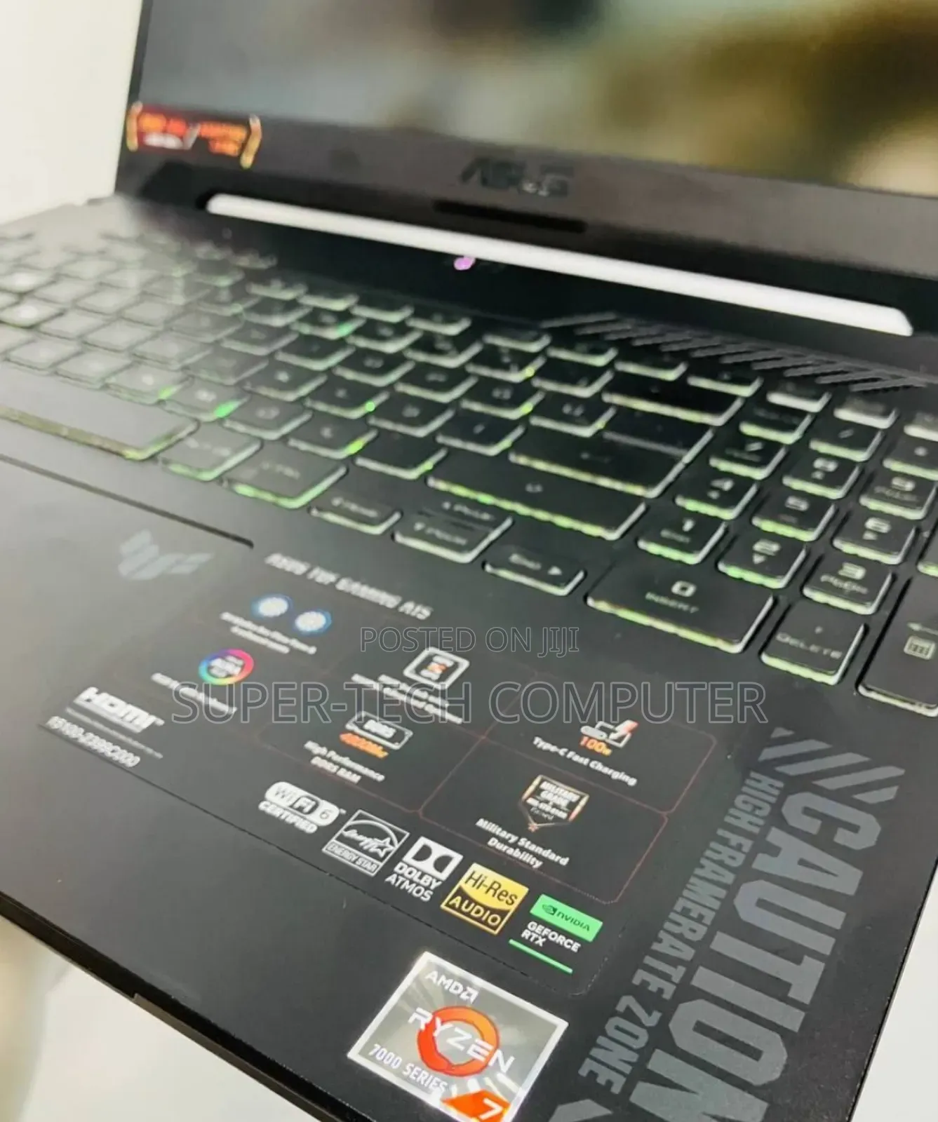 New Laptop Asus TUF Gaming A15 16GB AMD Ryzen 7 SSD 1T